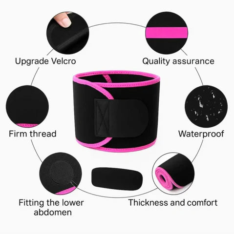 Adjustable Waist Trimmer Sweat Belt